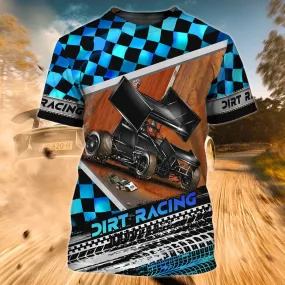 3D All Over Printed Dirt Racing Shirt, Dirt Track Racing Shirt, Dirt Racing T Shirts