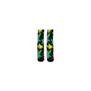 Abstract Plantlife Sock Black