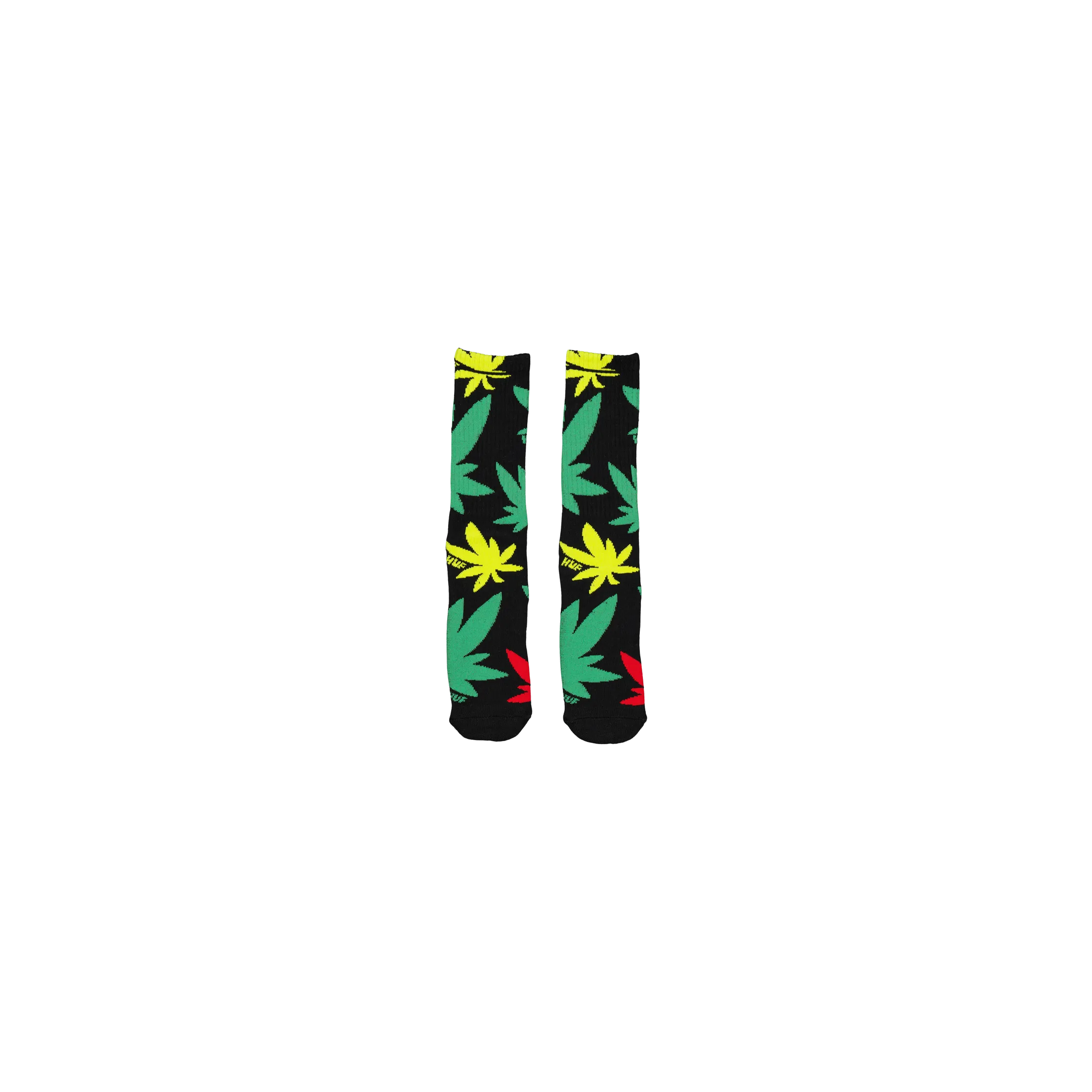 Abstract Plantlife Sock Black