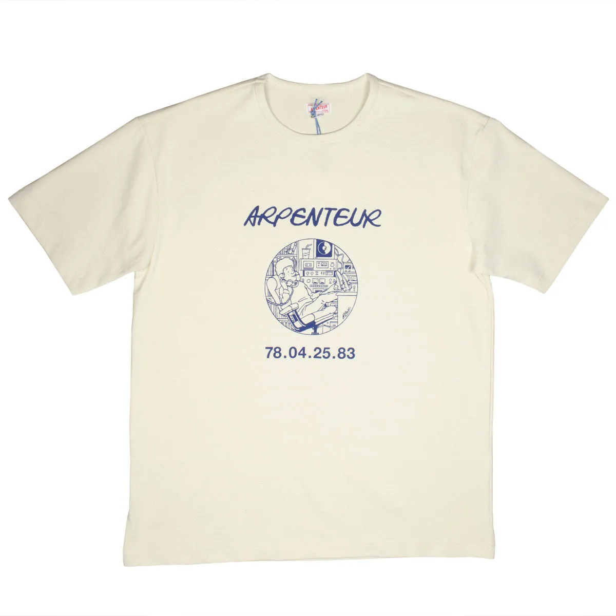 Arpenteur - Graphique Story Service Heavy Jersey T-shirt - Ecru