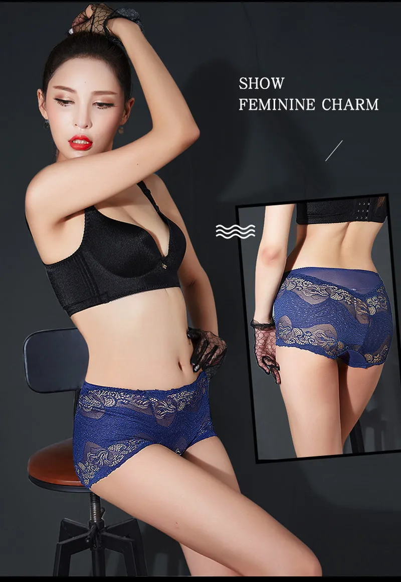 High Quality Lace Seamless Elegance Sexy Lingerie Women Underwear Panties