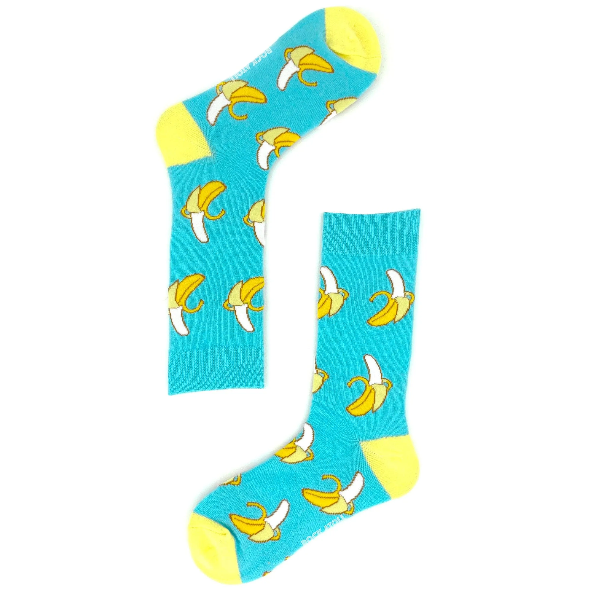 Bright Blue Bananas Socks