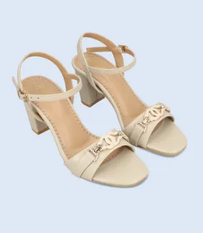 BW9535-GREY-Women Sandal Heel