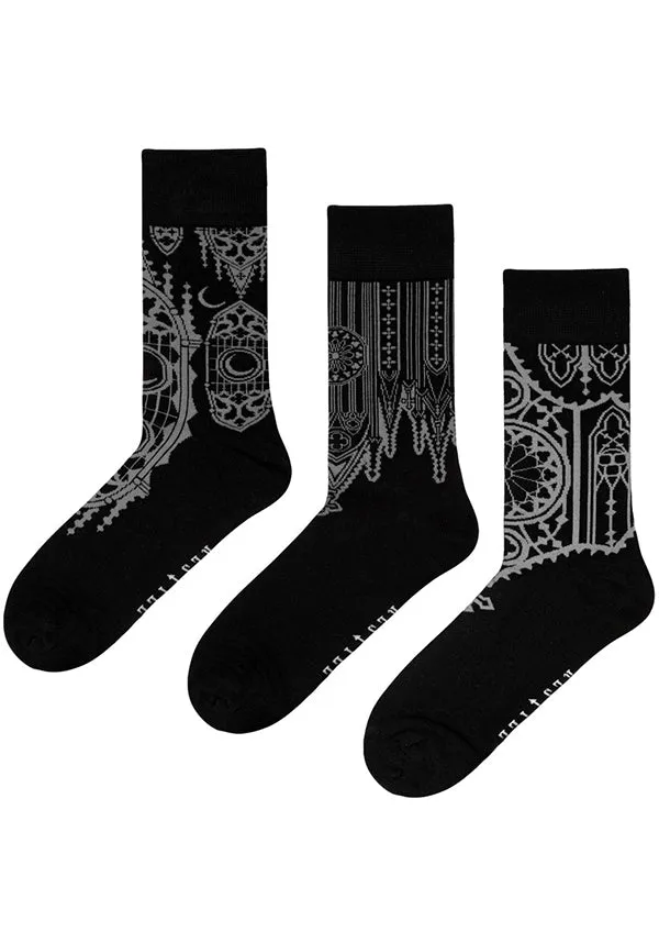 Cathedral Socks [3 Pack] | GIFT SET