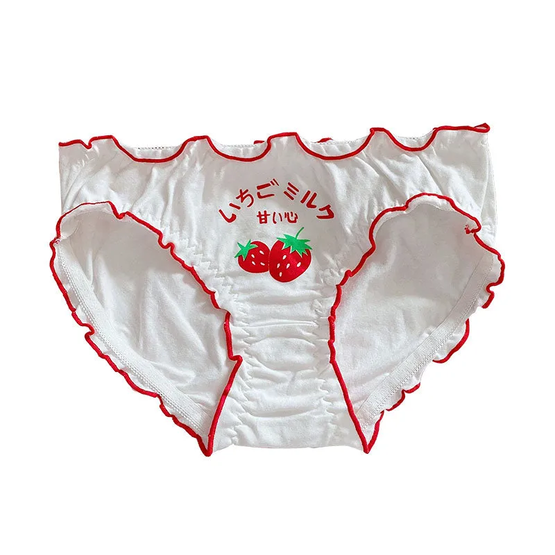 Kawaii Girl Fruit Briefs ( 4 pieces ) AD11846