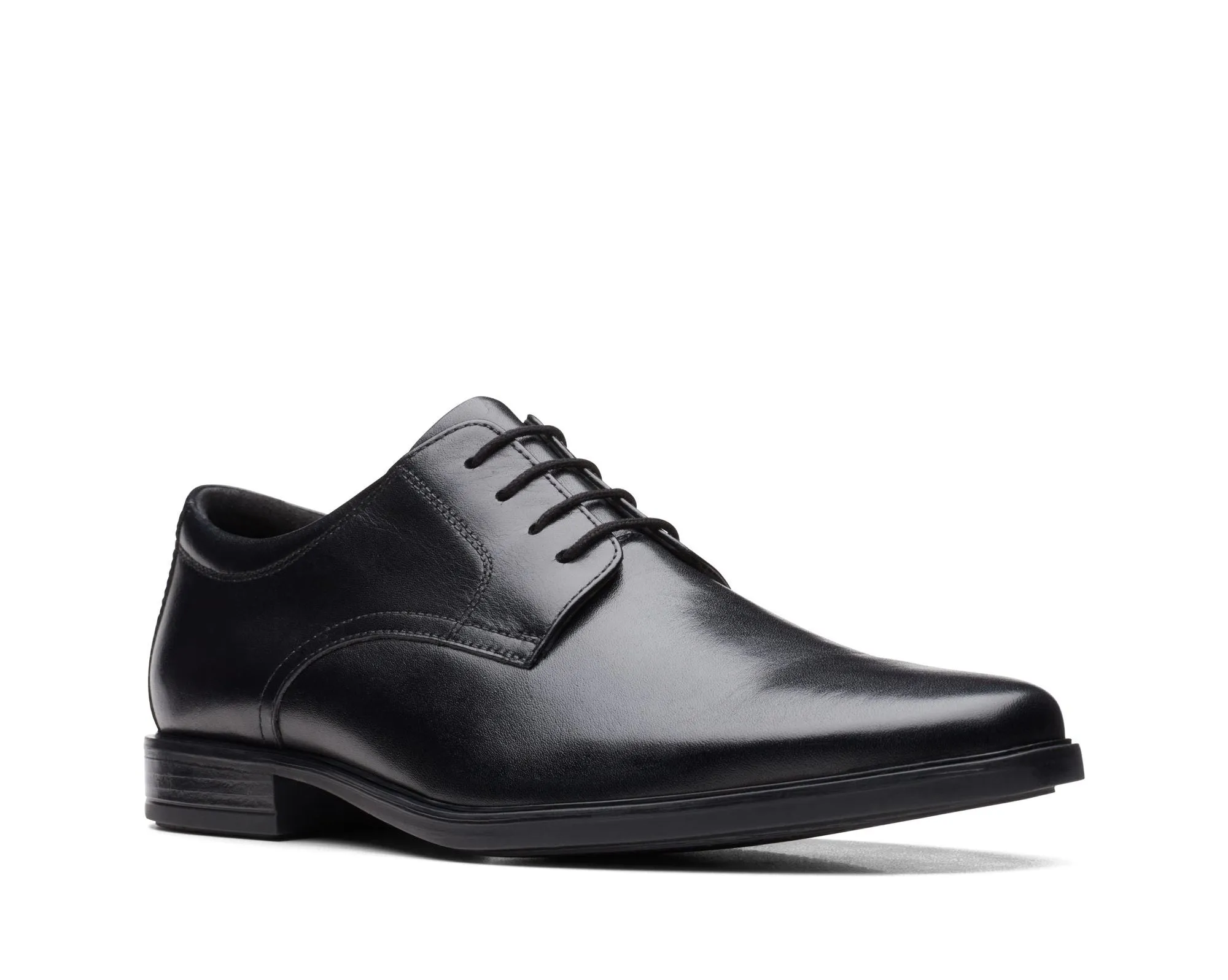 Clarks Howard Walk Black Leather - Standard Width