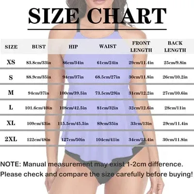 Custom Face Seamless Boyfriend Tankini For Women 2 Pieces Swimsuit