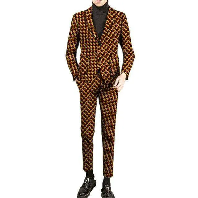 African 2-Button Suit