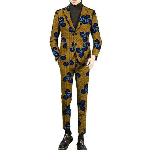 African 2-Button Suit