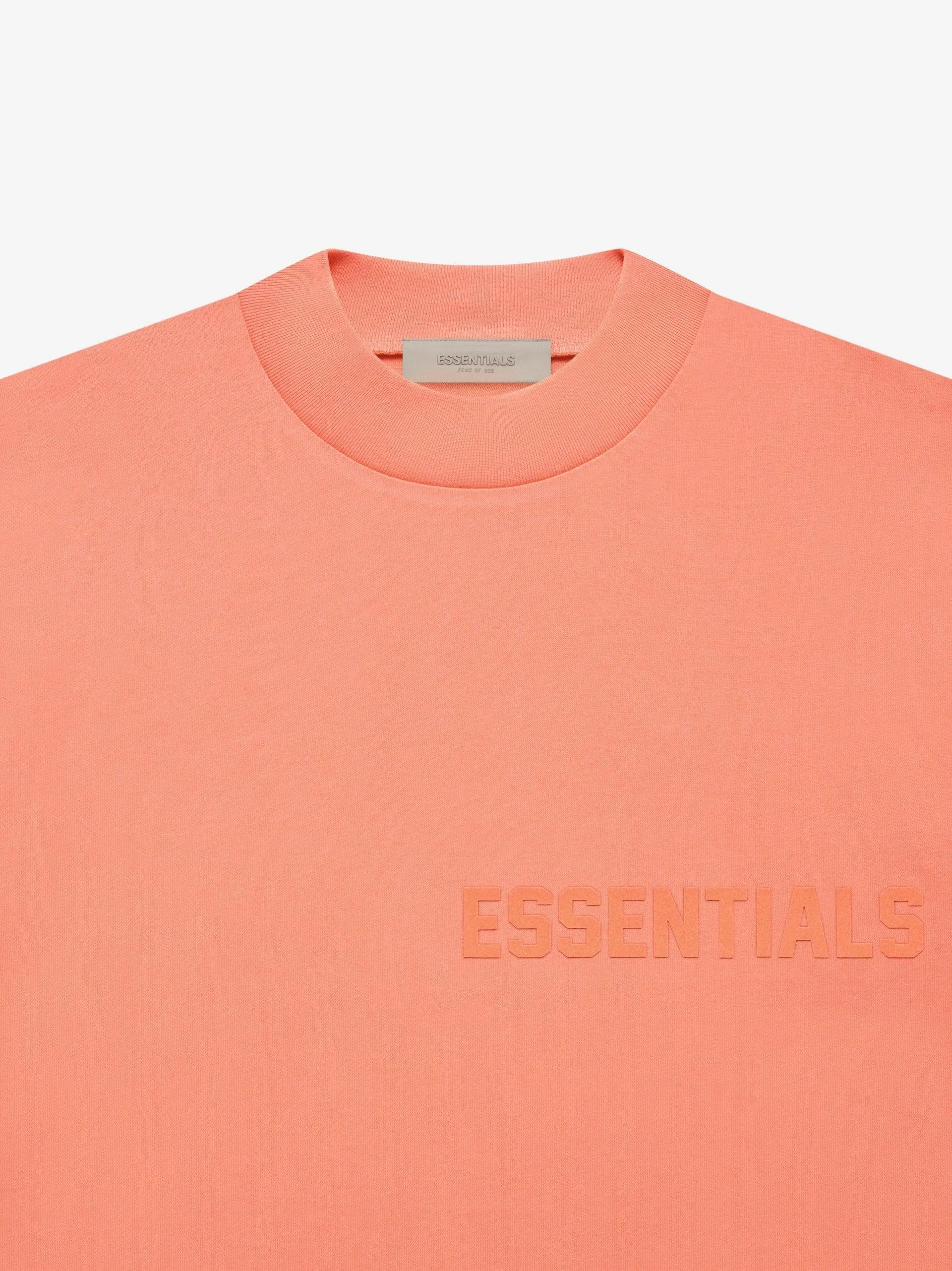 ESSENTIALS JERSEY SS TEE CORAL