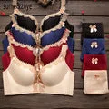 Female intimate underwear Solid push up Bra big