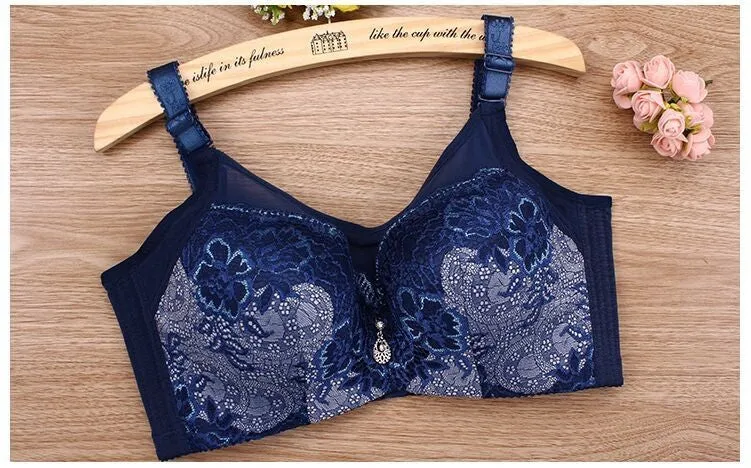 Female intimate underwear Solid push up Bra big