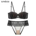 Female intimate underwear Solid push up Bra big