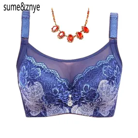 Female intimate underwear Solid push up Bra big