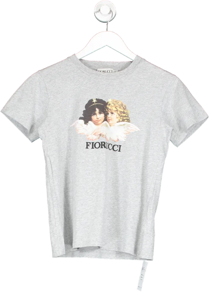 FIORUCCI Grey Angels T-shirt UK XS