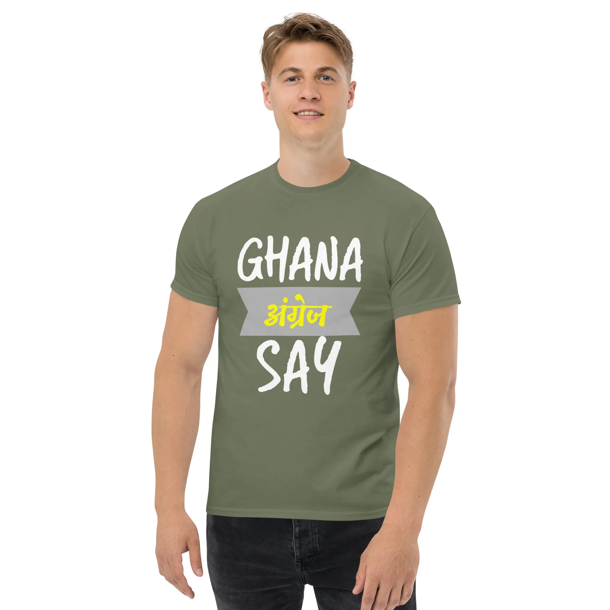 Ghana Angrej Say Men's classic tee