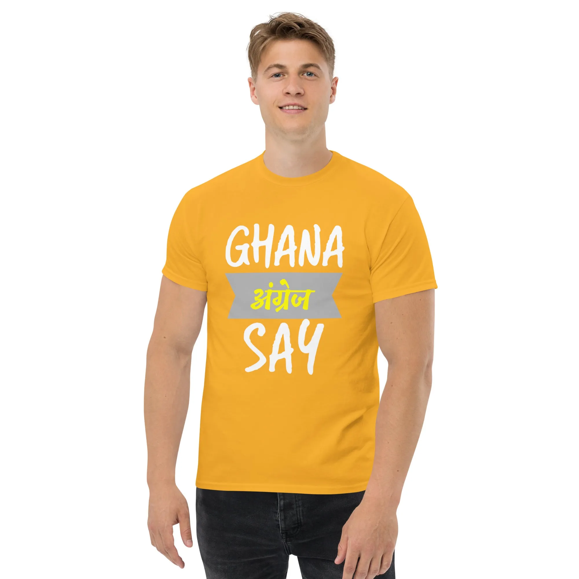 Ghana Angrej Say Men's classic tee