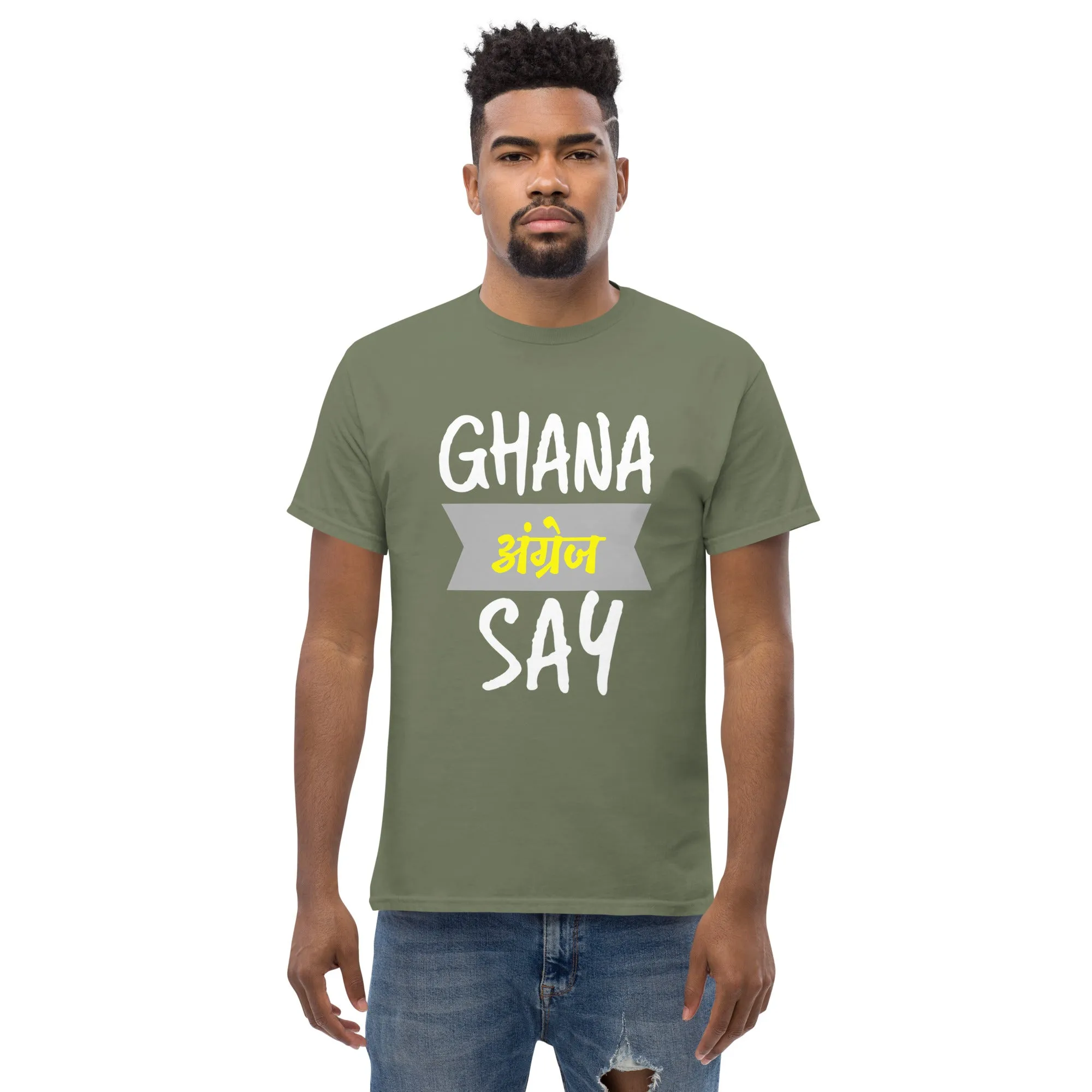 Ghana Angrej Say Men's classic tee