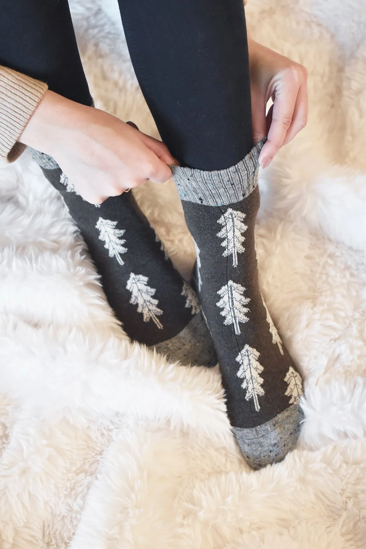 Holiday Special | Wool Socks | Pine Tree (Green)