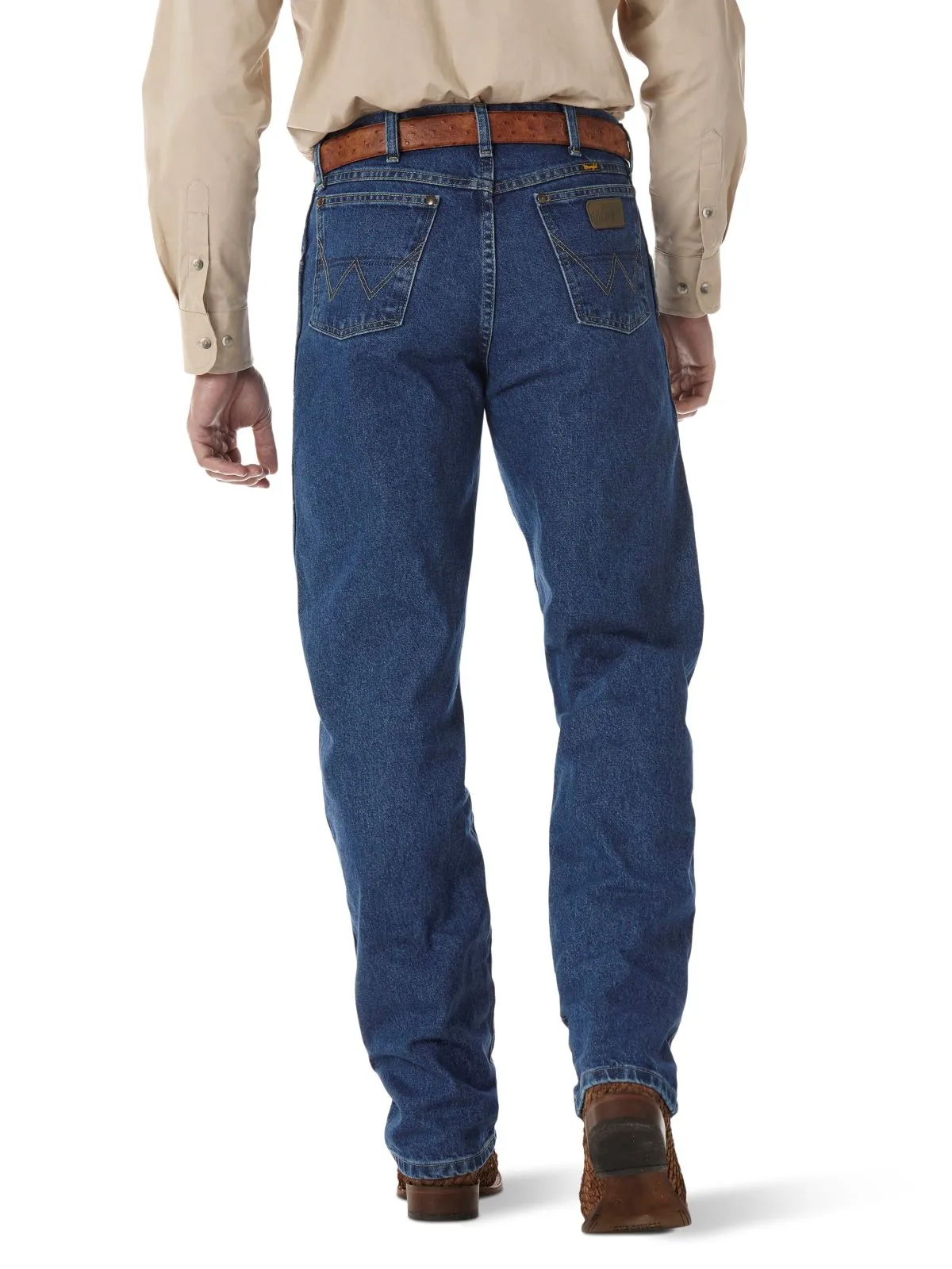 'Wrangler' Men's George Strait Cowboy Cut Relaxed Fit - Heavyweight Stone Denim