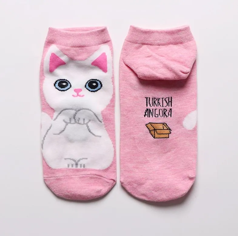 Kawaii Cute Ankle Socks - Turkish Angora