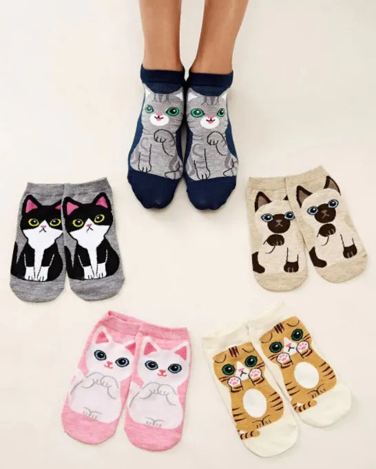 Kawaii Cute Ankle Socks - Tuxedo