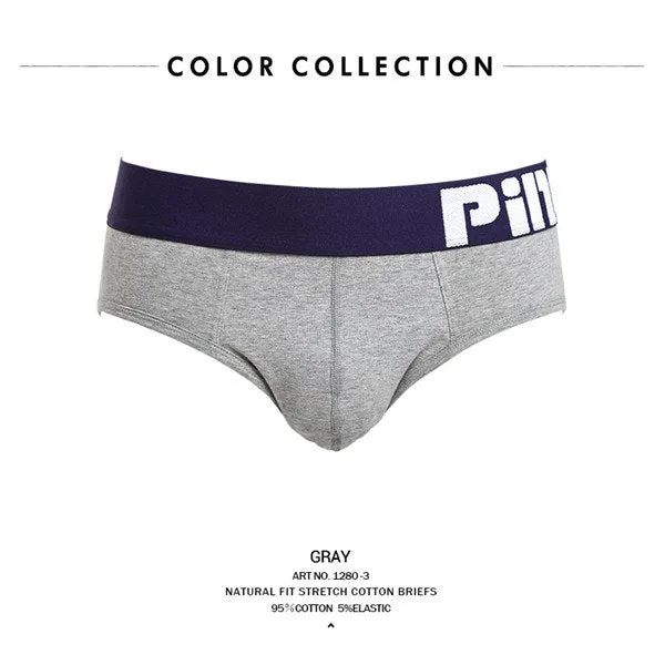 Men Briefs Underwear Pure Cotton Pure Color Sexy panties short