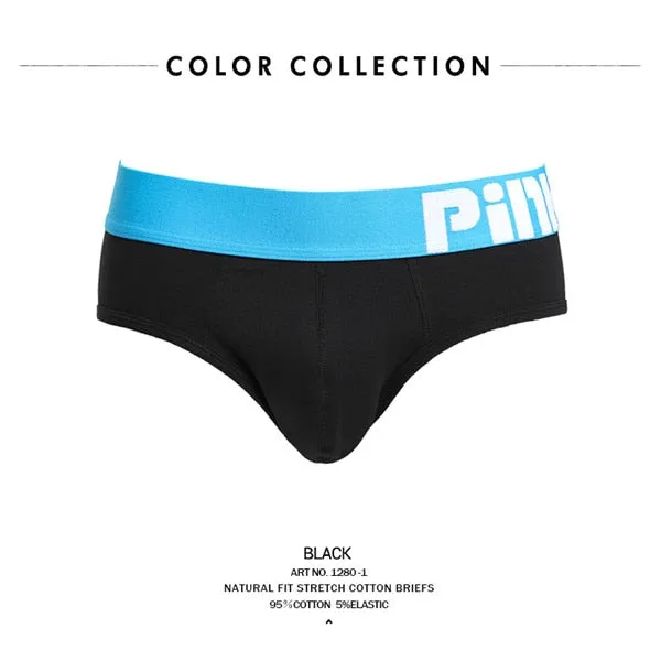 Men Briefs Underwear Pure Cotton Pure Color Sexy panties short