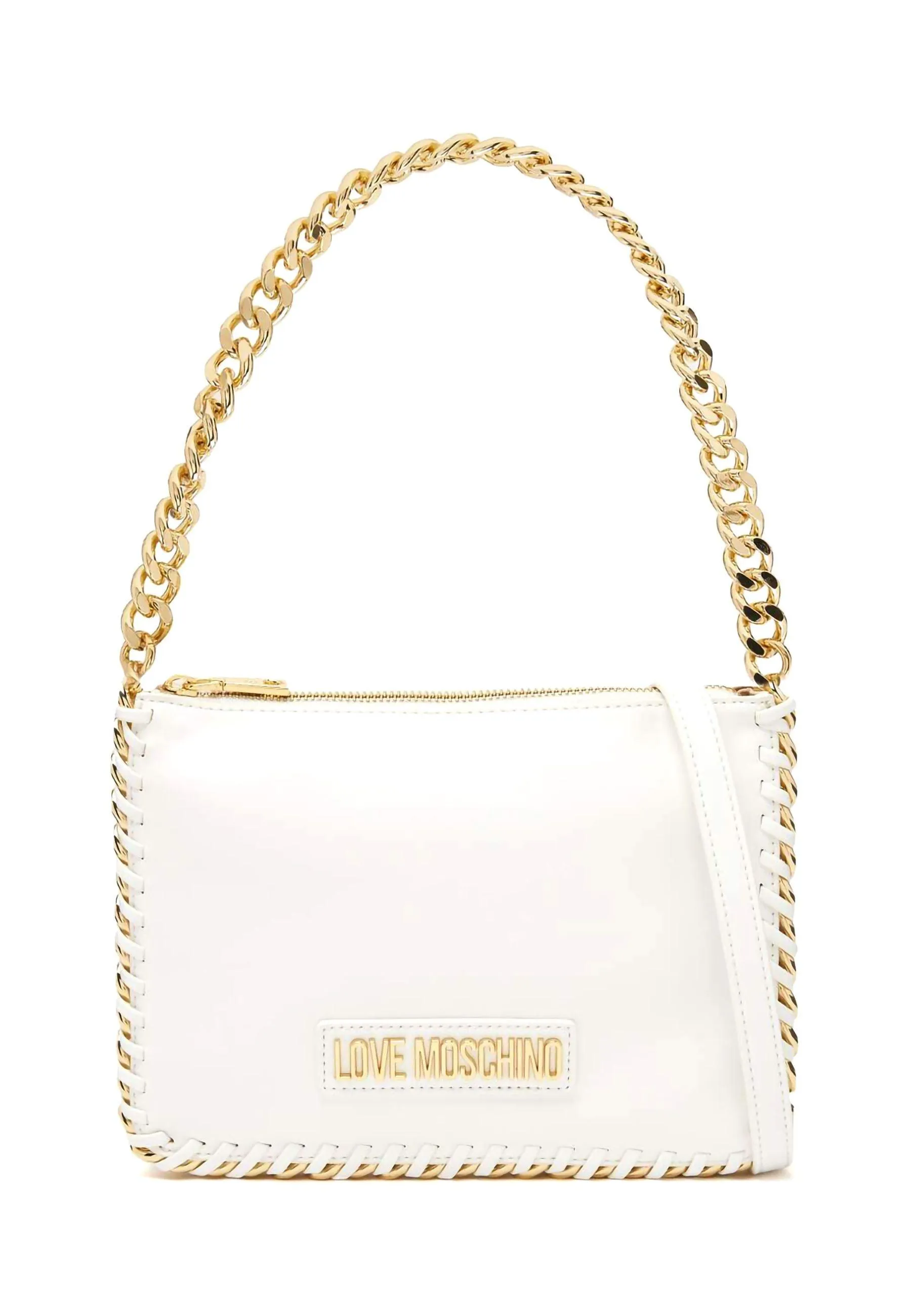 LOVE MOSCHINO Borsa Chain Bianco Oro JC4245PP0GKQ110B