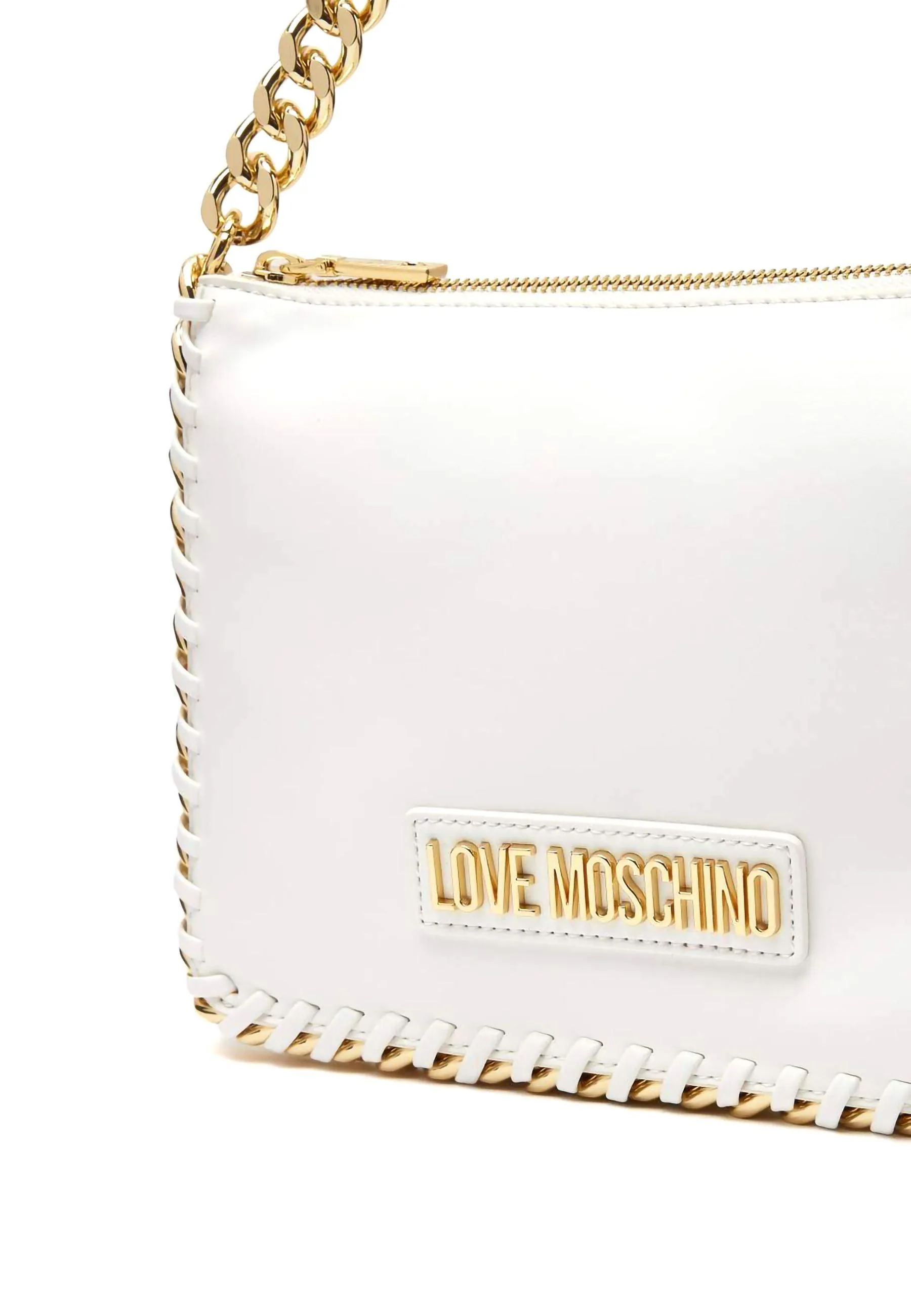 LOVE MOSCHINO Borsa Chain Bianco Oro JC4245PP0GKQ110B