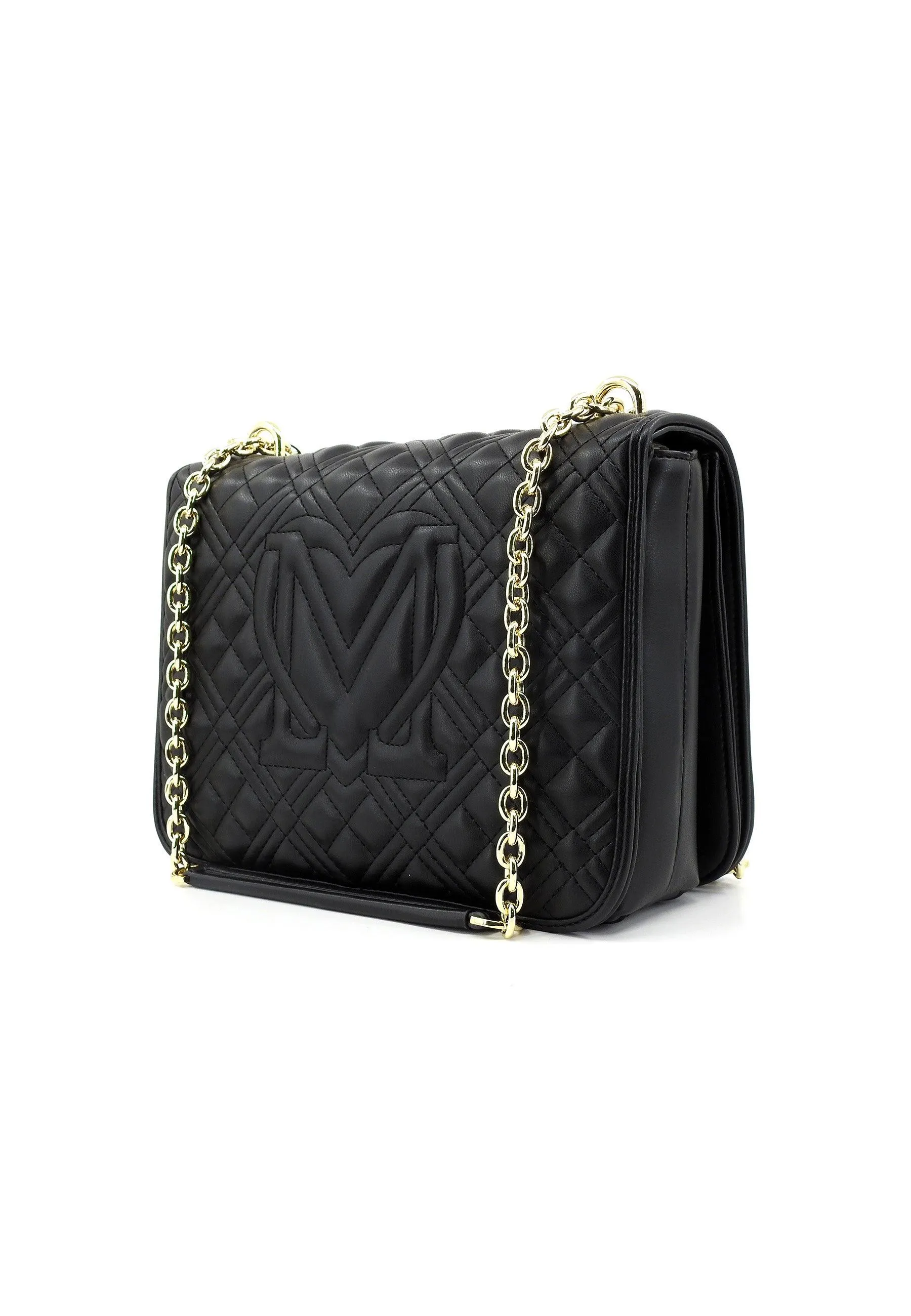 LOVE MOSCHINO Borsa Tracolla Nero Oro JC4000PP1ILA0000