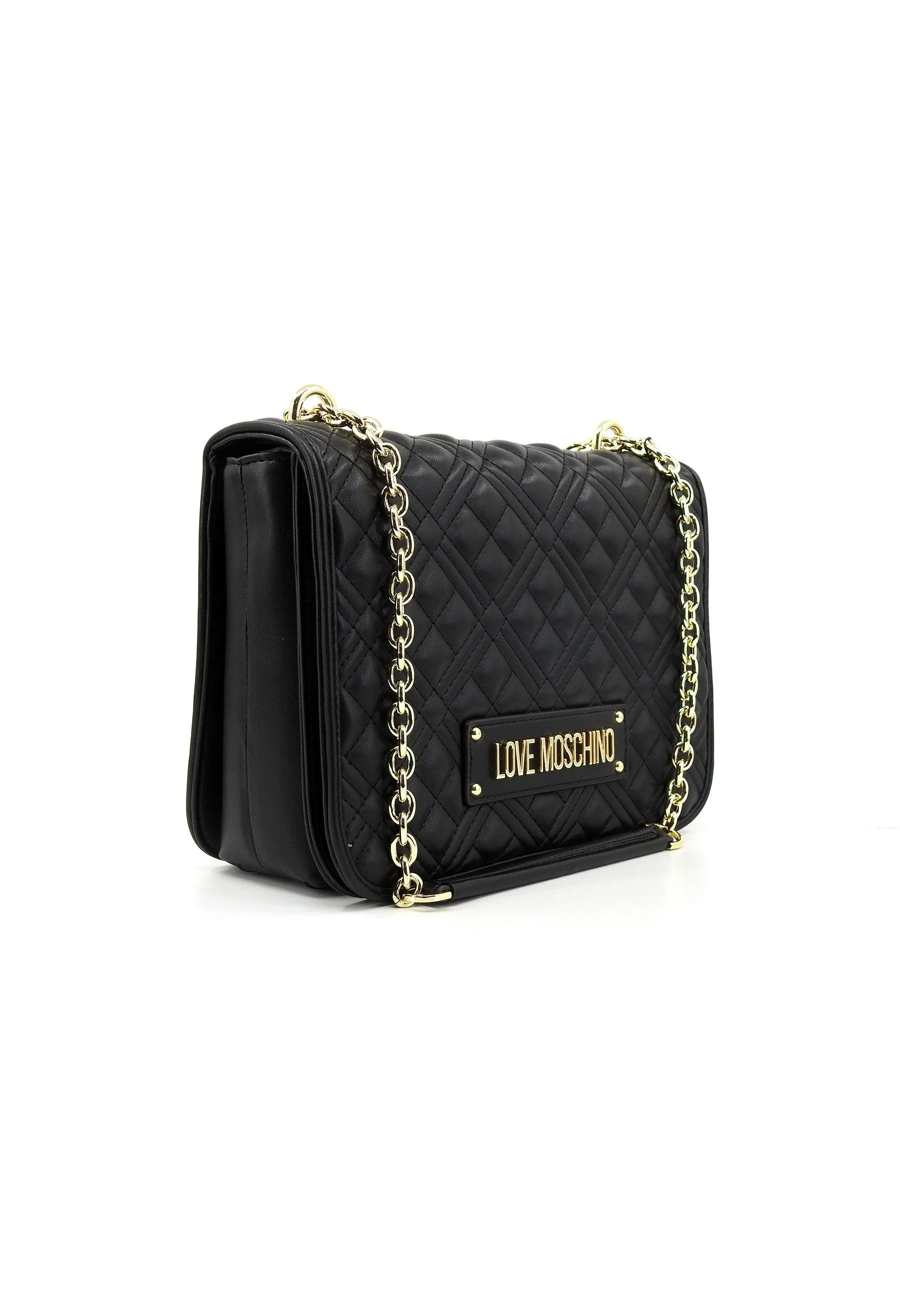 LOVE MOSCHINO Borsa Tracolla Nero Oro JC4000PP1ILA0000