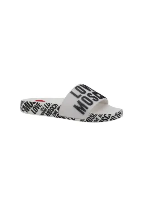 LOVE MOSCHINO Ciabatta Donna Bianco Nero JA28112G0GI17100