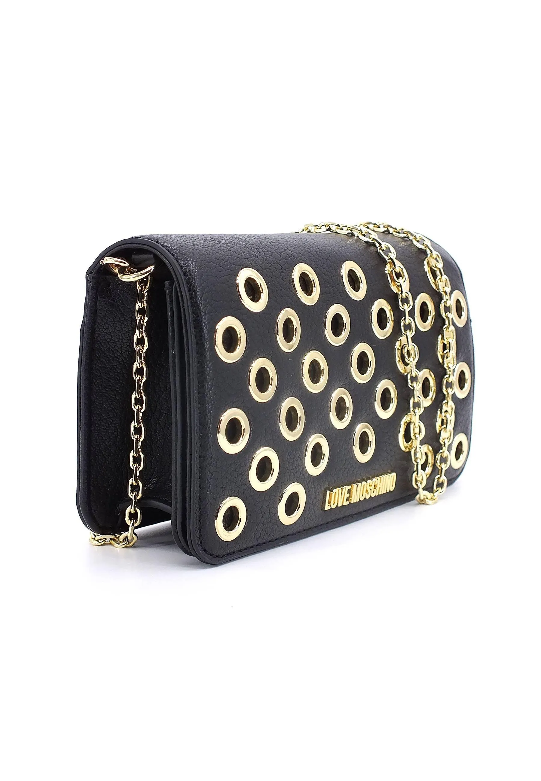 LOVE MOSCHINO Pochette Eyelets Nero JC5722PP0FKD0000