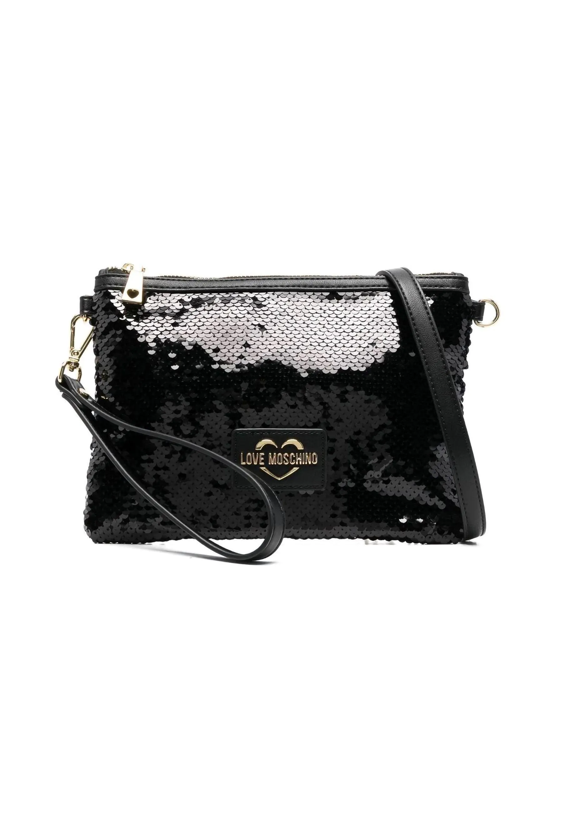 LOVE MOSCHINO Pochette Paillettes Nero JC4071PP1GLP100A