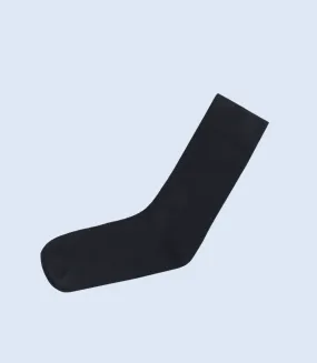 MA1698-NAVY-Mid-calf Socks For Men