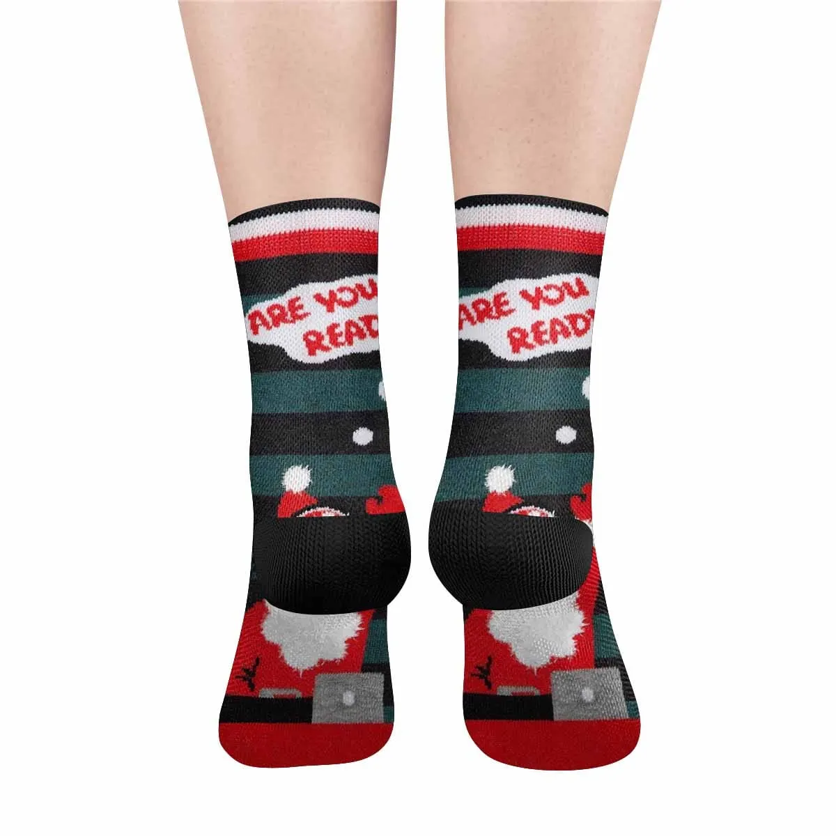 [Made In USA]Custom Preparing Christmas Face Socks Personalized Funny Photo Socks Gift for Christmas