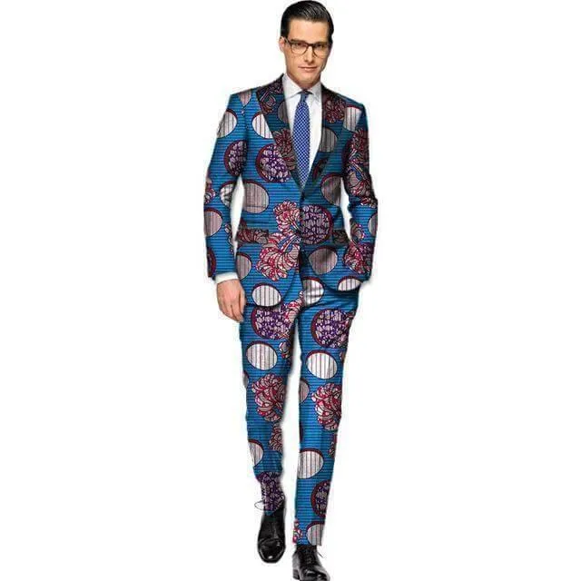 African Print Two Piece Suit