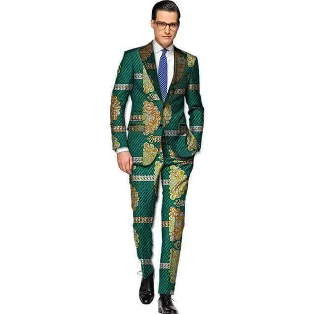 African Print Two Piece Suit