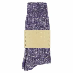 Melange Socks Purple