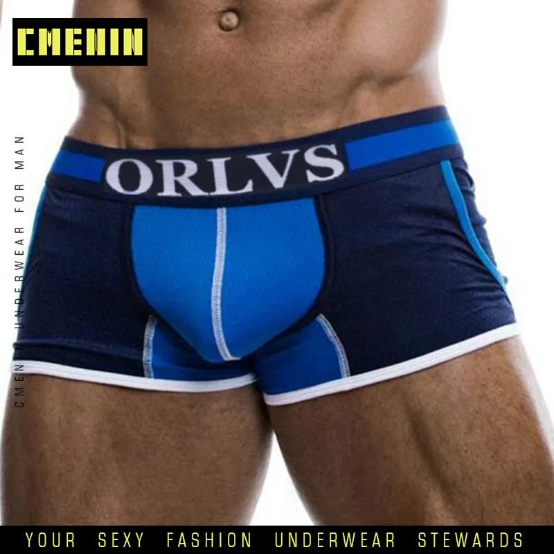 Men Boxer Underwear Bodysuit Breathable 3D Pouch Underpants