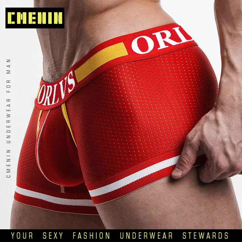 Men Boxer Underwear Bodysuit Breathable 3D Pouch Underpants