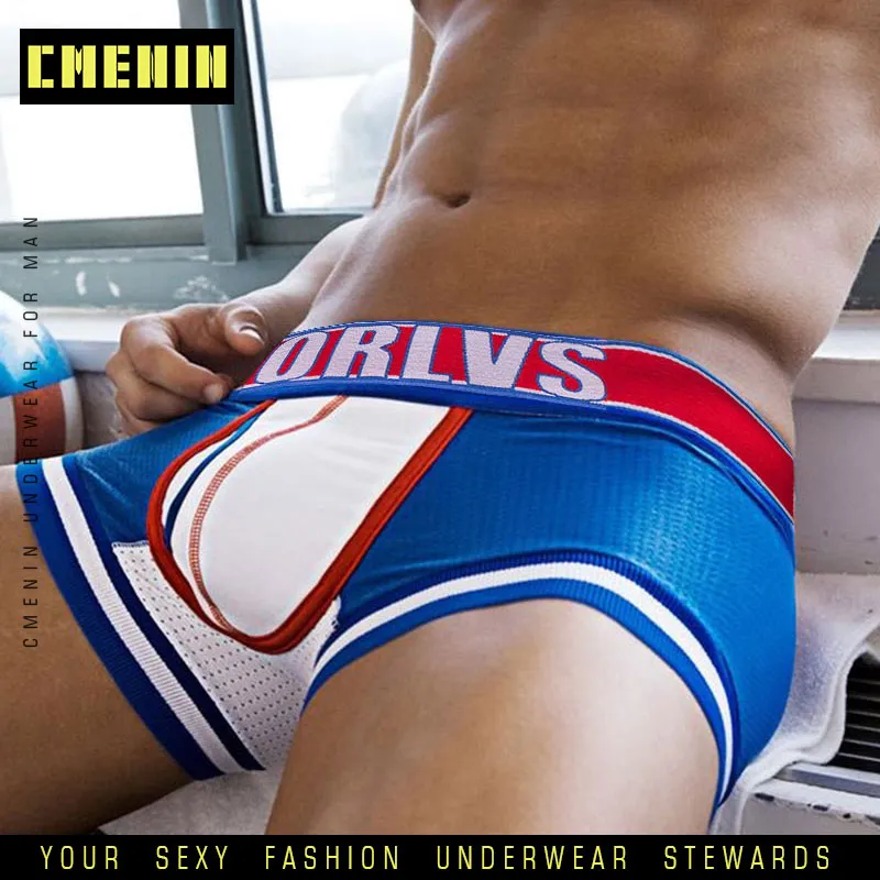 Men Boxer Underwear Bodysuit Breathable 3D Pouch Underpants