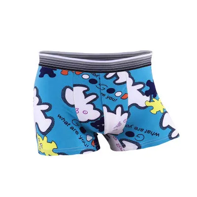 Underwear Men Lovely Cartoon Print Boxer shorts Breathable Panties