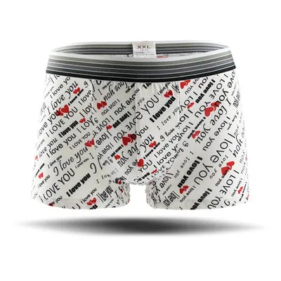 Underwear Men Lovely Cartoon Print Boxer shorts Breathable Panties