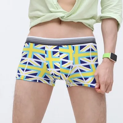 Underwear Men Lovely Cartoon Print Boxer shorts Breathable Panties