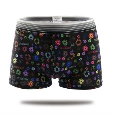 Underwear Men Lovely Cartoon Print Boxer shorts Breathable Panties