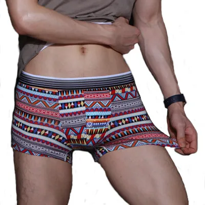 Underwear Men Lovely Cartoon Print Boxer shorts Breathable Panties