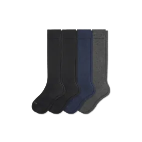 Men's Dress Over the Calf Sock 4-Pack