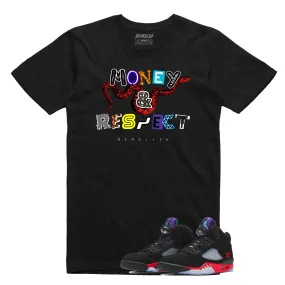 Money & Respect Tee (Blk/Prp)